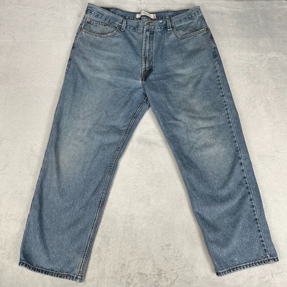 Levi's Other - Levi's 550 Relaxed Fit Jeans Men's Size 40x29 Distressed Denim Medium Wash